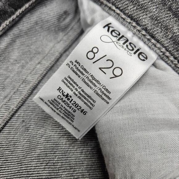 Kensie Vintage Luxe‎ Button Fly High Rise Skinny Gray Size 8 29 - Picture 6 of 7